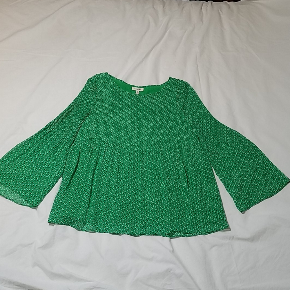Max Studio Green dotted blouse